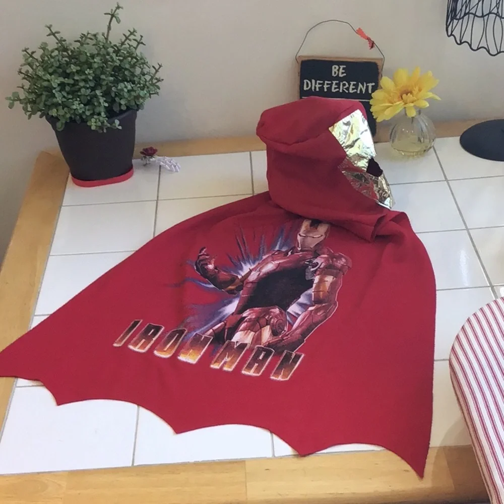 ‘Iron Man’ Superhero Masked Cape